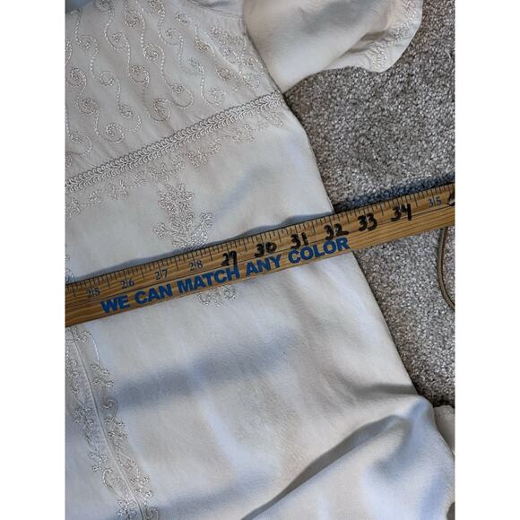 Holy Clothing Maxi Dress Renaissance Fair Long Embroidered Wedding Whimsy 5x - Picture 11 of 12